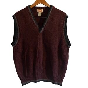 Vintage Banana Republic Sweater Vest Men's Size L Shetland Wool Made in England